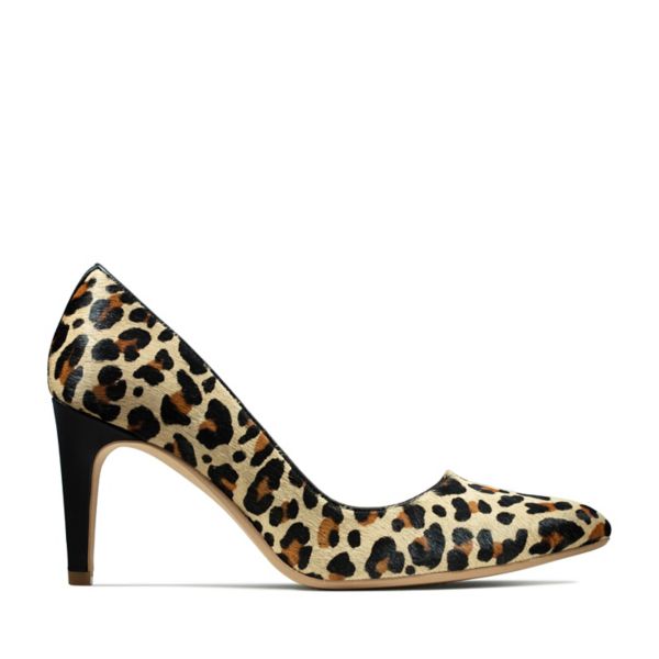 Clarks Womens Laina Rae Heels Leopard | CA-2685190